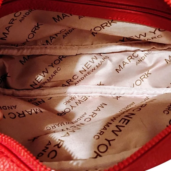 Marc New York Red Crossbody Bag with Gold Details - Picture 9 of 9
